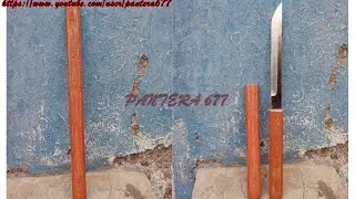 ¿Cómo hacer un cuchillo Tanto Shirasaya? (casero)