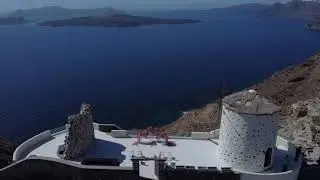 EL VIENTO WEDDING VENUE SANTORINI DRONE VIEW 2