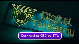How to Convert OBJ to STL and why! - Reduce file size and prepare item for printing easily