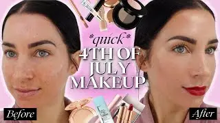 *QUICK* 4th of July Makeup Tutorial // REBELLE NUTRITION