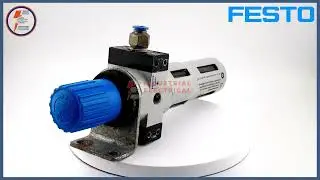 Festo LFR-1/4-D-MINI Filter Regulator &ndash; Mini Air Prep Unit with Bracket | Pneumatic FRL