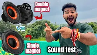 Double magnet subwoofer vs single magnet subwoofer flex test sound test 🔊🔊
