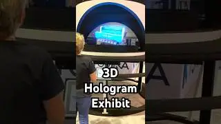 3D Hologram Exhibit at Trade Show #exhibit  #hologram #tradeshow