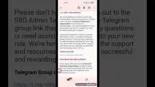 Sbo Merchandiser join in telegram group | SBO - Merchandiser Official Group