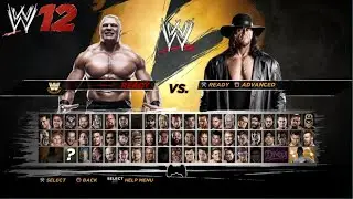WWE 12-Rpcs3 Character Select Screen Including All DLC Pack Roster#wwe12 #rpcs3_ps3_emulator #rpcs3