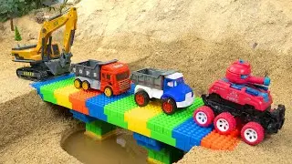 DIY Mini Truck Builds Strong Lego Bridge | Fun Construction Science Project