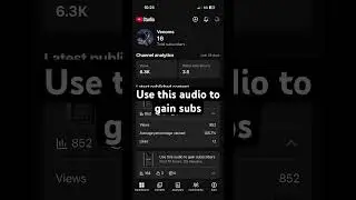 Use this audio to gain subscribers