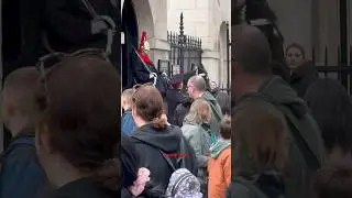 Corporal is checking mounted King&rsquo;s GUARD and HORSE #kingsguard #horse #horseguards #londonwalk