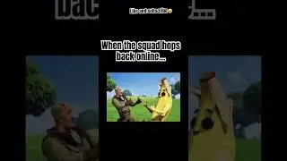 When the squad hops back online #fortnite #gaming #friends #shorts