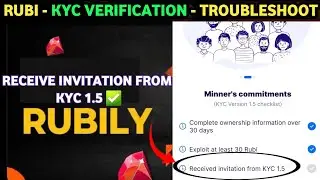 RUBI KYC - RECEIVED INVITATION FROM KYC 1.5 SOLVED ✅