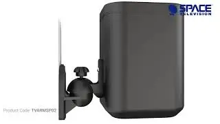 Speaker Wall Mount &ndash; Swivel & Tilt (3,5kg) - TVARMSP02  installation animation