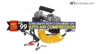 Ultra Heavy Duty 2 Cylinder 12v Auto Air Compressor, 628 4X4 UAE