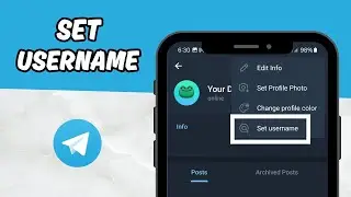 How to Set Username on Telegram