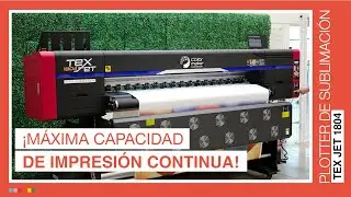 Plotter de Sublimaci&oacute;n Tex Jet 1804 Color Make&reg;: 3000 mts. de impresi&oacute;n continua - 4 Cabezales i3200
