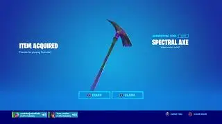 Getting the spectral axe pickaxe