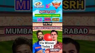 Mumbai vs Hyderabad Toss Prediction| MI vs SRH Toss Winner Match 41 SRH vs MI #ipl #toss #prediction
