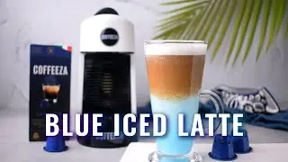 Blue Iced Latte by Coffeeza