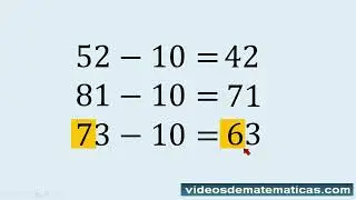 Restar 10 rapido mentalmente