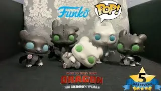 Funko POP! How To Train Your Dragon TOOTHLESS, LIGHT FURY & NIGHT LIGHTS