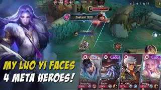 😱 MY LUO YI FACES META HEROES!! - MOBILE LEGENDS