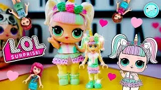 UNICORN LOL SURPRISE DOLLS DIY &hearts; Custom Lego Friends Minifigures Tutorial