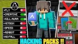 Top 10 HACKING PACKS For MCPE 1.21+ 🔥 Achievements Friendly Hacks For Minecraft PE ||