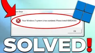 How To Fix Your Windows 7 System Is Too Outdated Roblox 2023