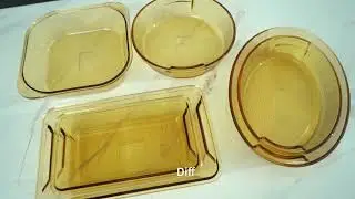 IKOO amber glass baking pan