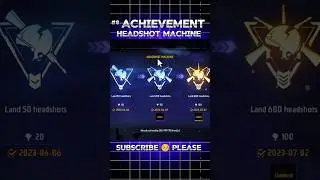 Headshot Machine Achievement Mission ✅ | Garena Free Fire #freefire #shorts #ankitofficial