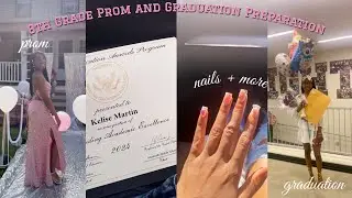 8th GRADE PROM & GRADUATION GRWM + prep vlog 2⭐️24 | hair, nails, & more! |