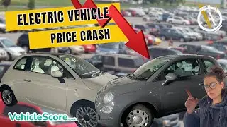 ELECTRIC VEHICLE USED CAR AUCTION PRICE CRASH FIAT 500