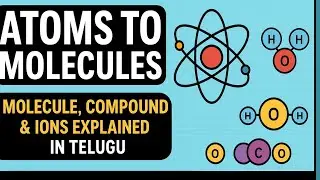 Atoms to Ions | Molecule, Compound & Ions Explained in Telugu | Chemistry Basics