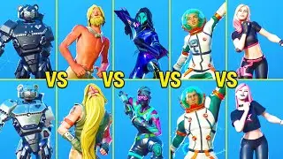 Fortnite Dance Battle of Legendary Skins! (Mariana, Derby Dynamo, Castaway Jonesy, Athleisure...)