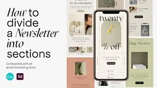 How to divide a newsletter into sections with a free online tool