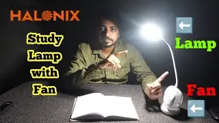 Halonix FAN-O-GLOW Portable Desk Light  |  Study lamp with fan