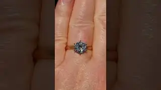 2 Carat OEC Classique Moissanite in Classic 6-Prong Solitaire Engagement Ring
