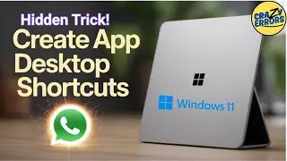 How to Create App Shortcut on Desktop (Windows 11/10 &ndash; Hidden Trick!)