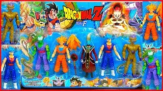 5 Bonecos Dragon Ball Super - Freeza Dourado,Goku,Whis,Picoolo,Goku Super Saiyajin 3 - Dragon Ball Z