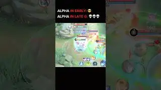 АЛЬФА В РАННЕЙ ИГРЕ ПРОТИВ ПОЗДНЕЙ ИГРЫ #tyrant #mlbb #alpha #mobilelegends #shorts