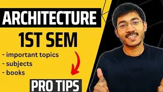 Architecture 1st Sem Books | Important Topics | Pro Tips 🔥