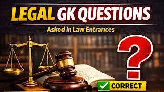Legal GK Questions with Answers | Law Entrance Preparation | Practice Set 
