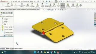 Hinge Assembly Using Hinge Command | Assembly Drawing | Solidworks | Float Command | View Settings