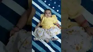 mannat enjoying her new dress 👗 😍 #wishy #music #song #cutebaby #betiyaan #daughterlovefather