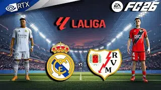 FC 26 - Real Madrid vs Rayo Vallecano Ft. Mbappe, Vini Jr | La liga 25/26 Full Match | PC™ [4K60]