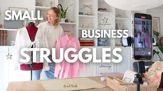 From 9–5 Burnout to Small Business Owner ❤️‍🩹 Sewing, Packing & Honest Thoughts