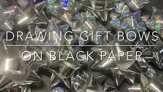 Drawing a Gift Bow using Oil Pastels