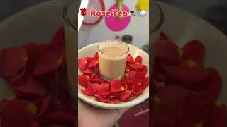 Gulab Ki Chai ☕️ | Relaxing Tea Recipe 🌹| Chai Lovers Must Try #shorts #rosetea #tealover #tea