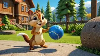 Catch That Ball, Little Chipmunk! | A Bouncy Forest Adventure Song
