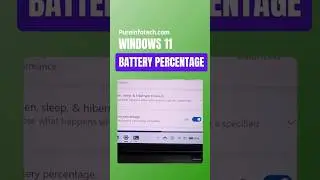 Enable NEW Battery Percentage in Taskbar on Windows 11 - It works!