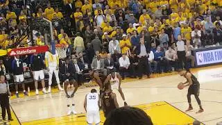 The J.R. Smith Play - Warriors Cavs 2018 NBA Finals Game 1 - Oracle Arena